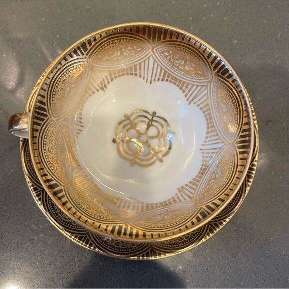 Antique Hand painted German Gareis, Kuhnl & Co Bavaria Porcelain Bone China Cup - Picture 5 of 16